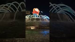 Delhi Aerocity Fountain View in Night delhiaerocity [upl. by Rebmeced]