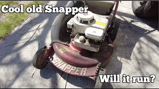 Old Snapper Mower from the trash  Can we fix it [upl. by Ailem]