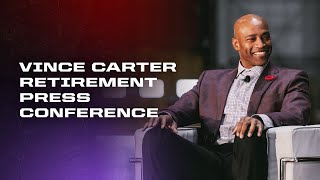 Vince Carter’s Jersey Retirement Press Conference  Reflecting on His Legacy in Canadian Basketball [upl. by Ahsilla]