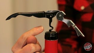 The Trick to Opening A Bottle Of Wine With A Waiters Corkscrew [upl. by Ettenom417]