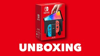 Unboxing the OLED Nintendo Switch [upl. by Ricarda815]