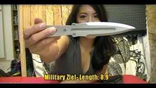 Review of the Military Ziel Throwing Knife  Beginners Tip [upl. by Owena]