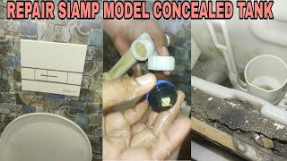 How to repair leaking concealed flush tank  Jaquar siamp model [upl. by Gnehc]