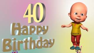 Lustiges Geburtstags Video Alter 40 Jahre Happy Birthday to you 40 [upl. by Nnel]