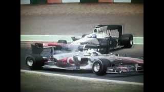 Crash F1 2010 PS3 P2 [upl. by Ahsam]