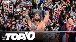 Roman Reigns’ greatest wins WWE Top 10 Feb 4 2024 [upl. by Winifield607]