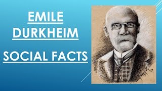 Sociology for UPSC  Durkheim  SOCIAL FACTS  Lecture 70 [upl. by Nasia752]