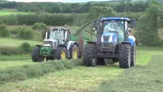 Lely Storm 130P NH T6070 John Deere Platinum 6430 gtritchie5 [upl. by Astto226]