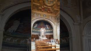 Basilica di SSCosma e Domiano Roma travel rome romeitaly art history shortsvideo short [upl. by Ydnak]