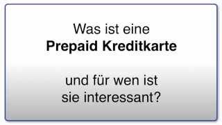 Was ist eine Prepaid Kreditkarte  Kreditkartenvergleich [upl. by Halona809]