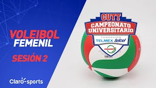 Campeonato Universitario Telmex Telcel  Voleibol Femenil Sesión 2  Jornada 17  En vivo [upl. by Demetria]