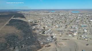 Drone Footage Captures Scale of Texas Wildfire Destruction [upl. by Emolas]