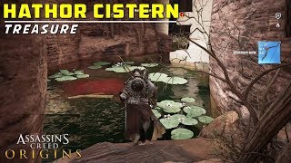 Loot Treasure Location  Hathor Cistern  Below Temple of Hathor Memphis  Assassins Cred Origins [upl. by Gnilyarg]