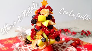 ALBERO DI NATALE CON LA FRUTTA  IDEALE PER I PRANZI O LE CENE DI NATALE  TUTORIAL FACILE E VELOCE [upl. by Torbart823]