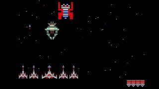 Galaga Year 1981 Fixed Shooter Arcade Space Videogame Retro Gameplay [upl. by Fabria694]