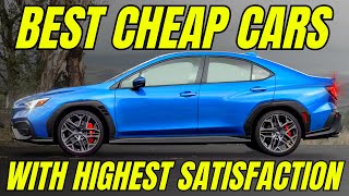 Top 10 Best CHEAP Cars With Highest Satisfaction per Consumer Reports [upl. by Adleremse638]