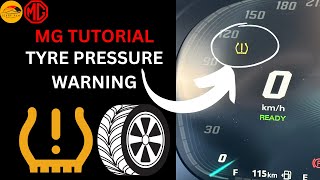 MG Tutorial  🛞Tyre Pressure Monitoring System  How to Check Pump Reset  EVERYTHING EXPLAINED [upl. by Kurtis]