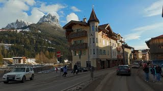 🇮🇹🗻 driving italy ❄️ Sellaronda Canazei Dolomitenstraße 4K HDR [upl. by Low]