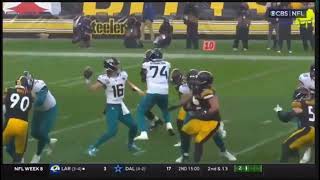 Rigged NFL Roughing The Passer Call Jacksonville Jaguars Vs Pittsburgh Steelers Highlights [upl. by Eseekram]