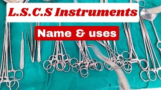 LSCS instruments name and uses Obstetrics istruments  surgical instruments [upl. by Massey]