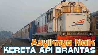 Asyiknya Naik Kereta Api Brantas 🚆 Seru Banget [upl. by Yesdnyl]