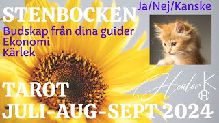 Stenbocken ♑️ JuliAugustiSeptember 2024 Tarot  Healer K [upl. by Magulac]