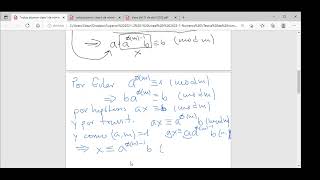 Clase del 25 de abril de 2022 Congruencias lineales  Teorema de Euler [upl. by Gold988]