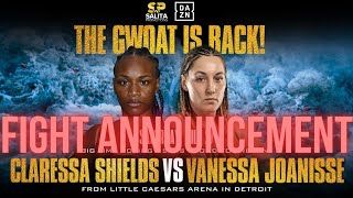 Claressa Shields Announces Next Fight is at Light Heavyweight [upl. by Stromberg]