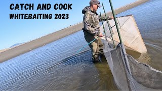 CATCH AND COOK  WHITEBAITING 2023 [upl. by Eixela]