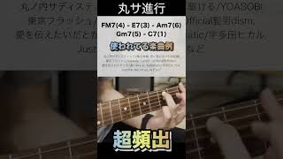 【売れるコード進行②】丸の内サディスティックの丸サ進行で名曲を作ろう！ ギター ギターコード ギター初心者 [upl. by Squier365]