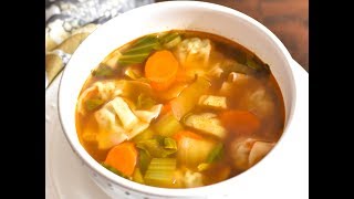 Easy Wonton Soup in Instant Pot or Stove [upl. by Deery]