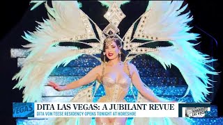 Burlesque icon Dita Von Teese kicks off Vegas residency [upl. by Anawk138]