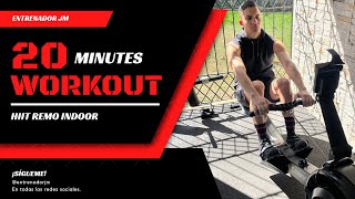 20 Minutes HIIT Rowing Workout  HIIT de 20 minutos en el remo  Entrenador JM [upl. by Aseeral]