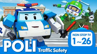 🚔Traffic Safety with POLI Full Episodes│126 Episodes│2 Hour│Robocar POLI TV [upl. by Catarina155]