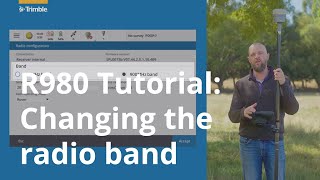 Trimble R980  Tutorial  Changing the radio band  Trimble Access [upl. by Bordy]