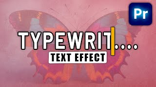 How to do TYPEWRITER Effect in Premiere Pro [upl. by Haddad700]