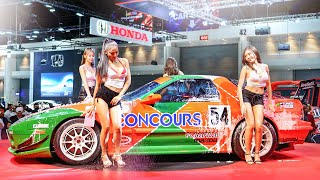 Japan Invades Thailand JDM Car Builds and Hot Girls at The Bangkok Auto Salon [upl. by Gorton344]