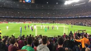 BARÇA  PSG goal de Sergi Roberto desde la grada [upl. by Ordnael]