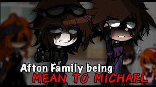 Afton Family Being Mean To Michael For 24 Hours  Gacha Club [upl. by Ainahs]