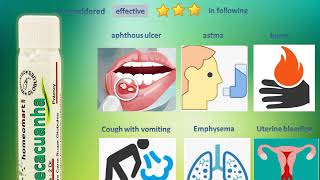 Ipecacuanha Homeopathic Medicine Uses Indications Benefits Dosage Side effects [upl. by Converse]