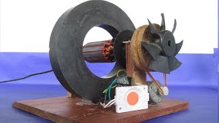 How to make Electric Motor Power DC Generator DIY With Magnet [upl. by Leckie888]