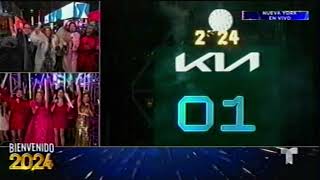 VHS Bienvenido 2024 New Years Countdown Telemundo [upl. by Ymeon]