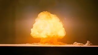 Trinity Test HD Colourization — The First Atomic Explosion 1945 [upl. by Ahseile]