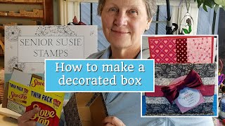 How to make a decorated box out of something you recycle [upl. by Kram]