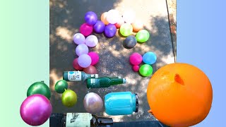 Dropping Water Balloons amp Breaking Colorful Glass Bottles ASMR [upl. by Anesusa]