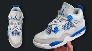 How To Star Lace Jordan 4s  Featuring Military Blue BEST WAY [upl. by Ardene]