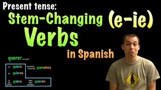 01065 Spanish Lesson  Present Tense  EIE Stemchanging verbs [upl. by Robina]