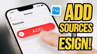 How to Add Sources in ESign iOS  Install IPA Files on iPhoneiPad Without Jailbreak [upl. by Akinot938]