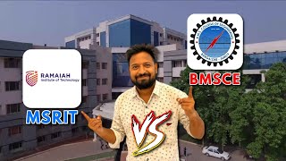 MSRIT vs BMSCE College Review Placements Fees Cutoffs ROI Comedk 2023 msrit collegereview [upl. by Solly]