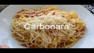 Cómo hacer CARBONARA  까르보나라  Cocina rápido y fácil  receta de comida coreana [upl. by Otrebtuc439]